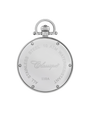Case Rhodium Plated Stainless Steel Dial Black Leather Pouch