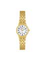 Case Gold Plated Stainless Steel Dial White Dial Arabic Bracelet