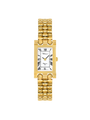 Case Gold Plated Stainless Steel Dial White Dial Black Roman Bracelet