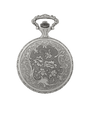 Case Antique Silver Tone Dial White Dial Arabic