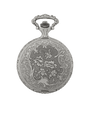 Case Antique Silver Tone Dial White Dial Roman