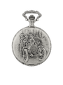 Case Antique Silver Tone Dial White Dial Arabic