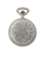 Case Antique Silver Tone Dial White Dial Arabic