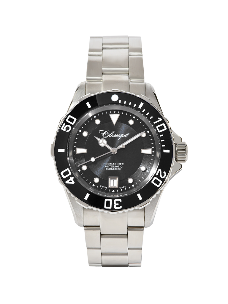 Case Stainless Steel Dial Black Dial Divers Bracelet